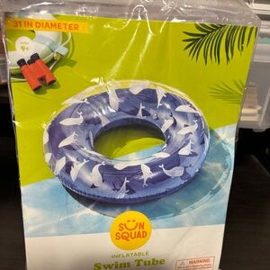 Sun Squad Swim Tube- Whale Print